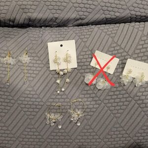 Delicate floral earrings